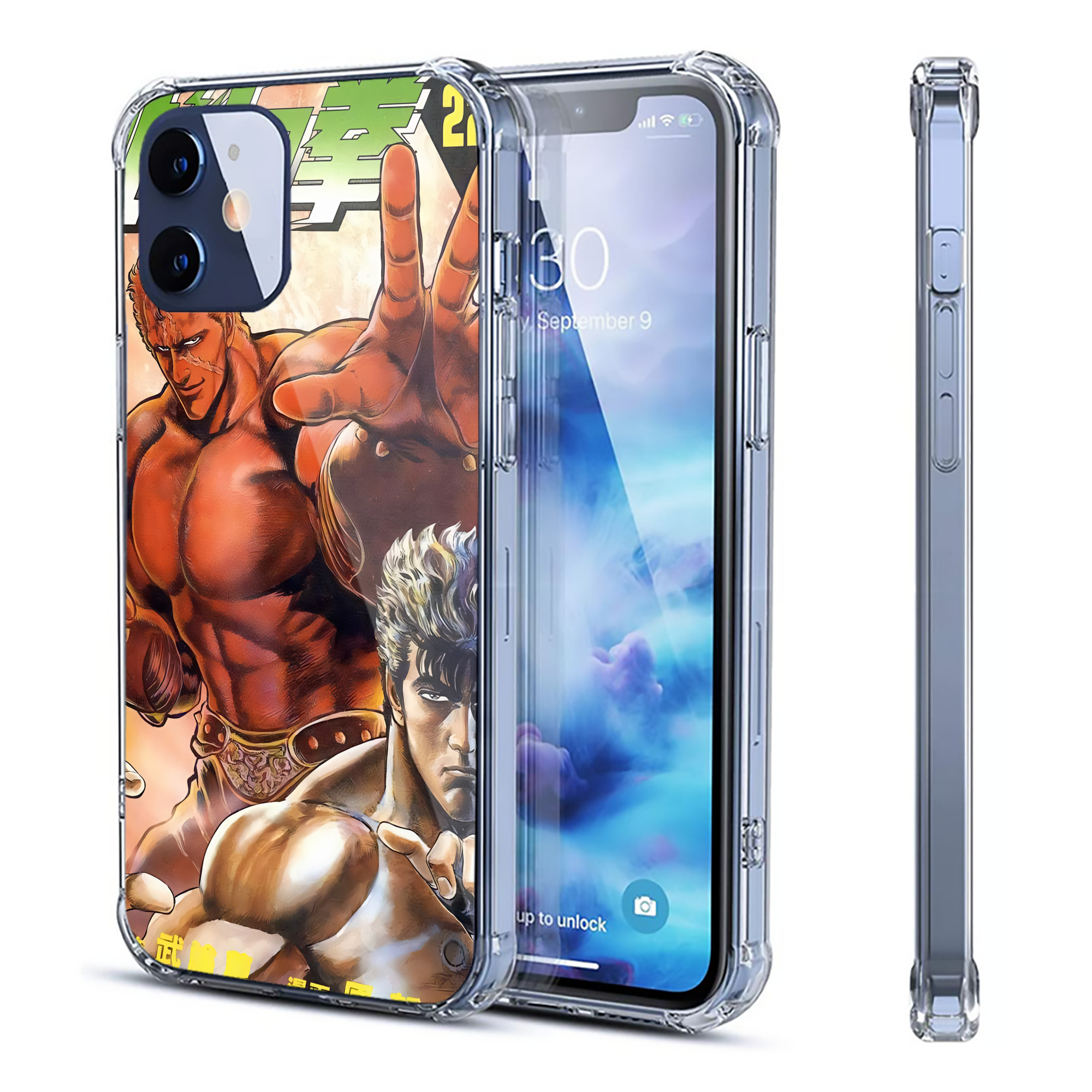 （画像用） 北斗の拳 Fist of the North Star 【iPhone 12シリーズ対応】透明スマホケース（クリアソフトケース）